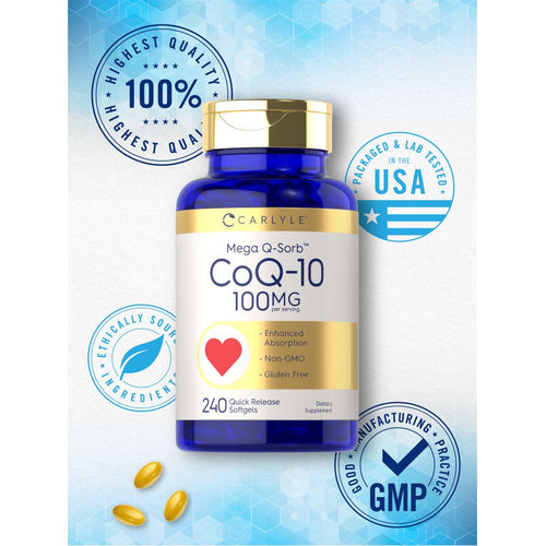View 6 CoQ10 100mg por porción | 240 cápsulas blandas
