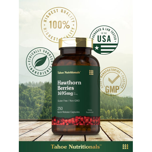 View 6 Hawthorn Berry 1695mg per serving | 250 Capsules