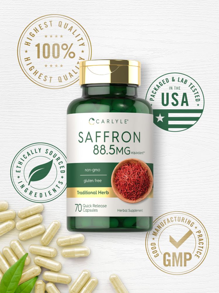 Saffron Extract 88.5mg | 70 Capsules