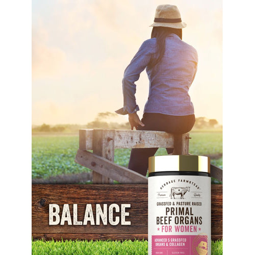 View 6 Grassfed Beef Organ Supplement for Women | 180 Capsules