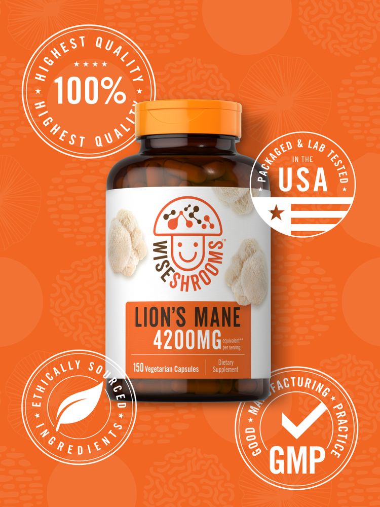 Lions Mane 4200mg per serving | 150 Capsules