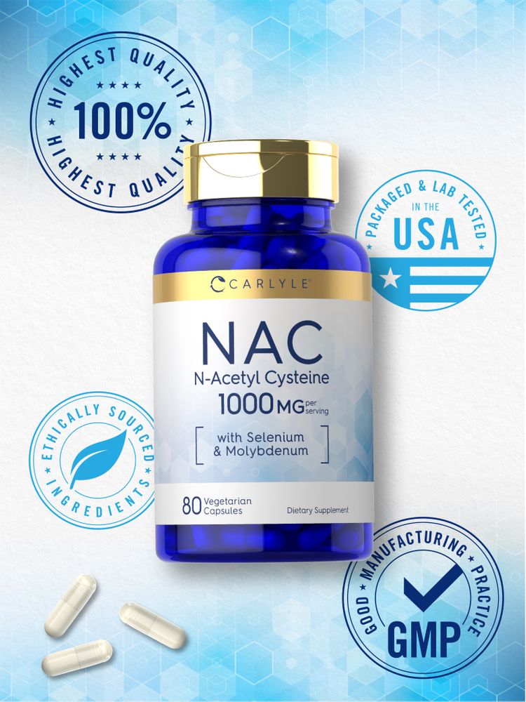 N-Acetyl Cysteine 1000mg per serving | 80 Capsules