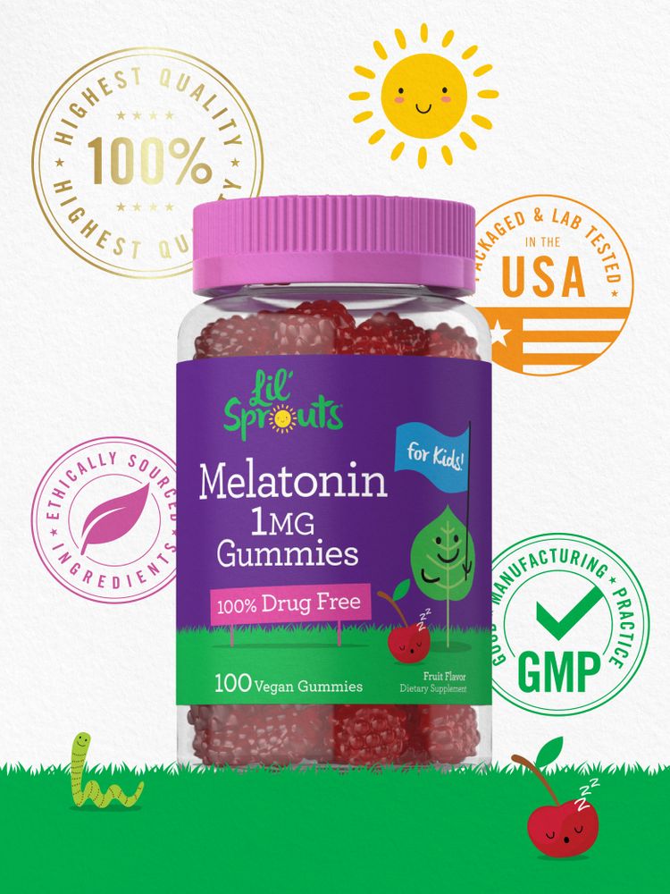 Gomitas de Melatonina para Niños 1mg | 100 Gomitas