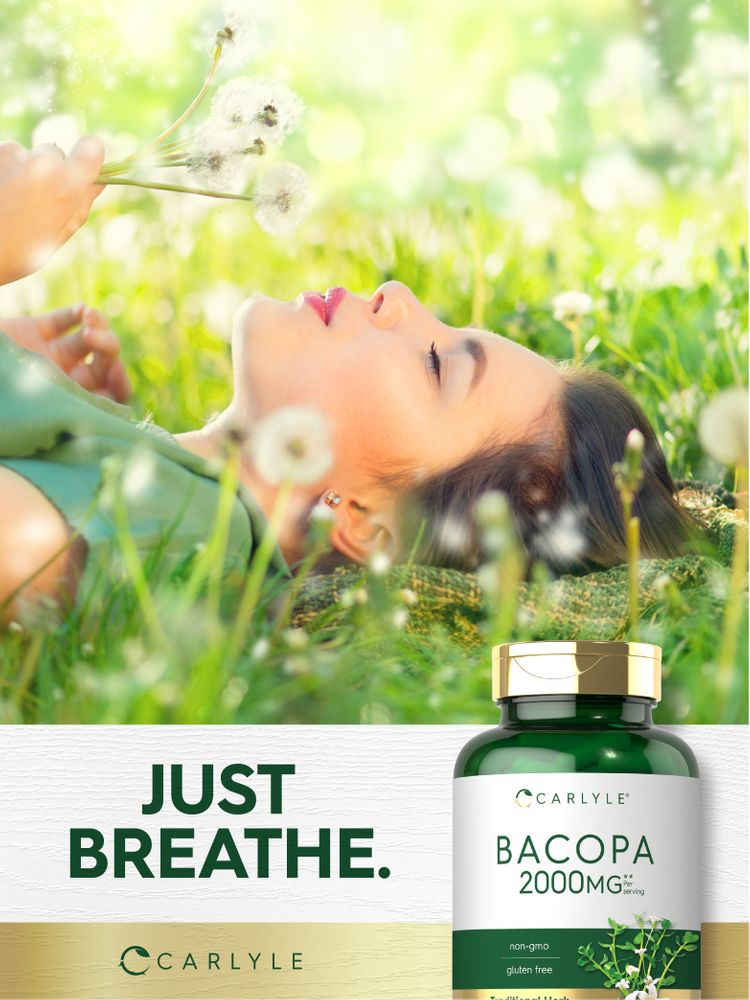 Bacopa Monnieri 2000mg por porción | 180 Cápsulas