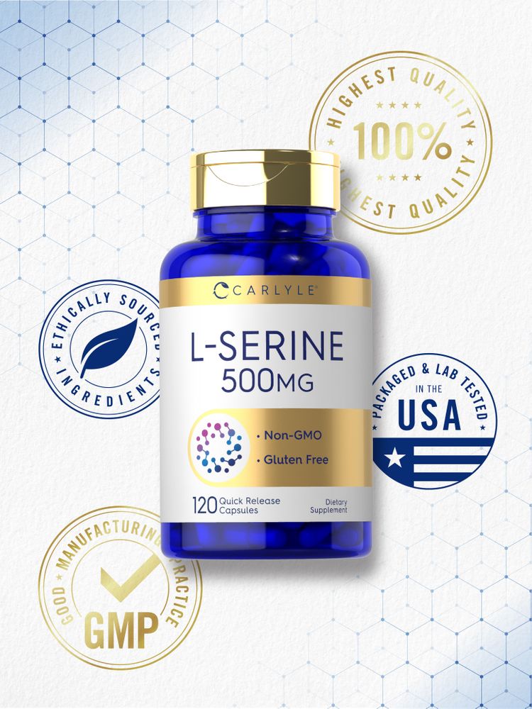 L-Serine 500mg | 120 Capsules