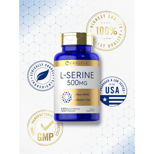 View 6 L-Serine 500mg | 120 Capsules