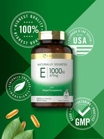 Load image into Gallery viewer, Vitamin E plus Mixed Tocopherols 1000IU | 120 Softgels
