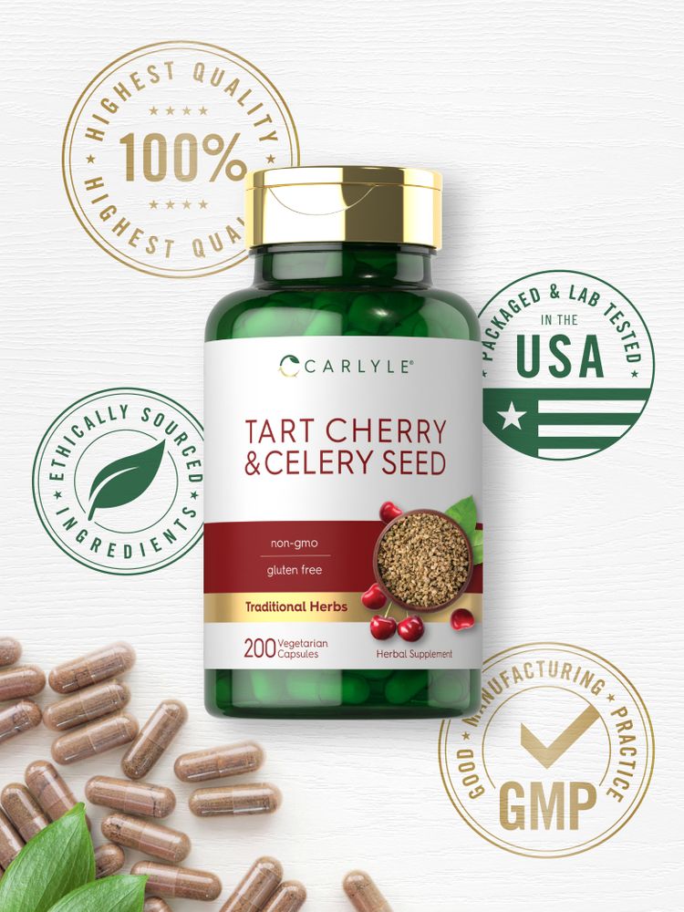 Tart Cherry & Celery Seed | 200 Capsules