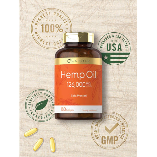 View 6 Hemp Oil 126000mg per serving | 180 Softgels