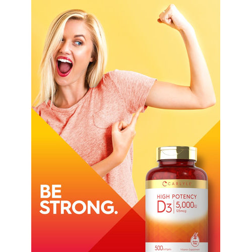 View 6 Vitamin D-3 5000IU | 500 Softgels