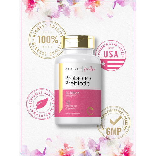 View 6 Probiótico y Prebiótico para Mujeres | 50 Cápsulas