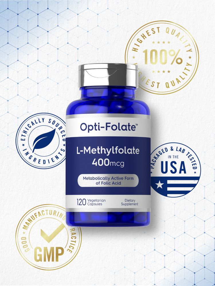 L-Methylfolate 400mcg | 120 Capsules