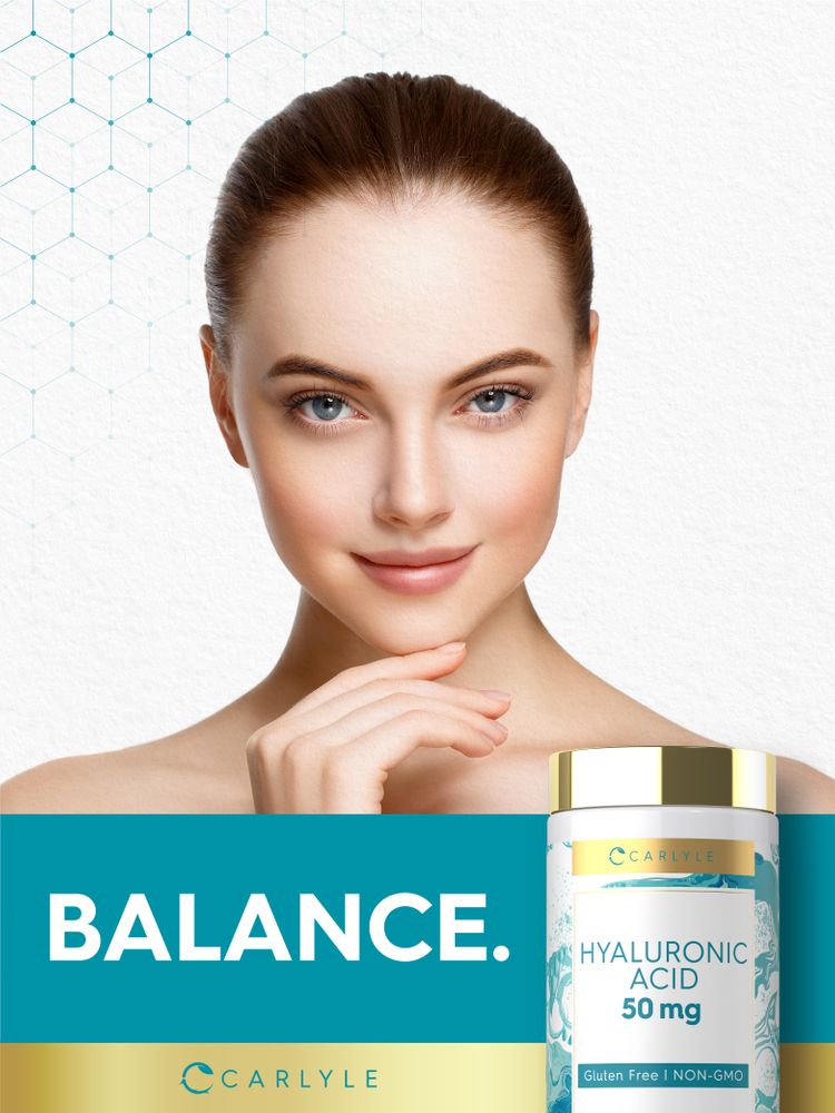 Hyaluronic Acid Supplement 50 mg | 90 Capsules