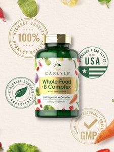 Whole Food Multivitamin with B Complex | 240 Capsules