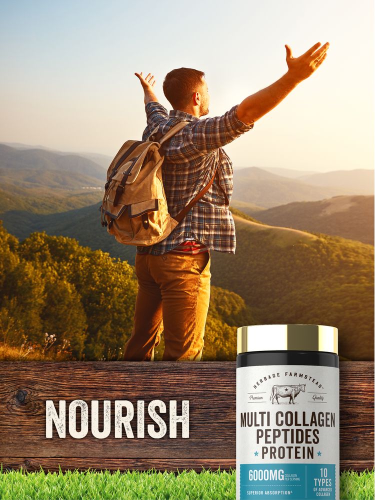 Peptídeos de Colágeno Multi 6000mg | 120 Comprimidos