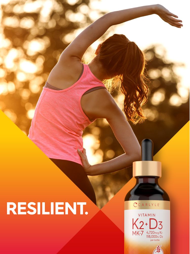Vitamine K-2 avec Vitamine D-3 | 2oz Liquide
