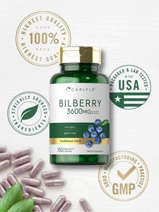 Bilberry Extract 3600mg | 150 Capsuels