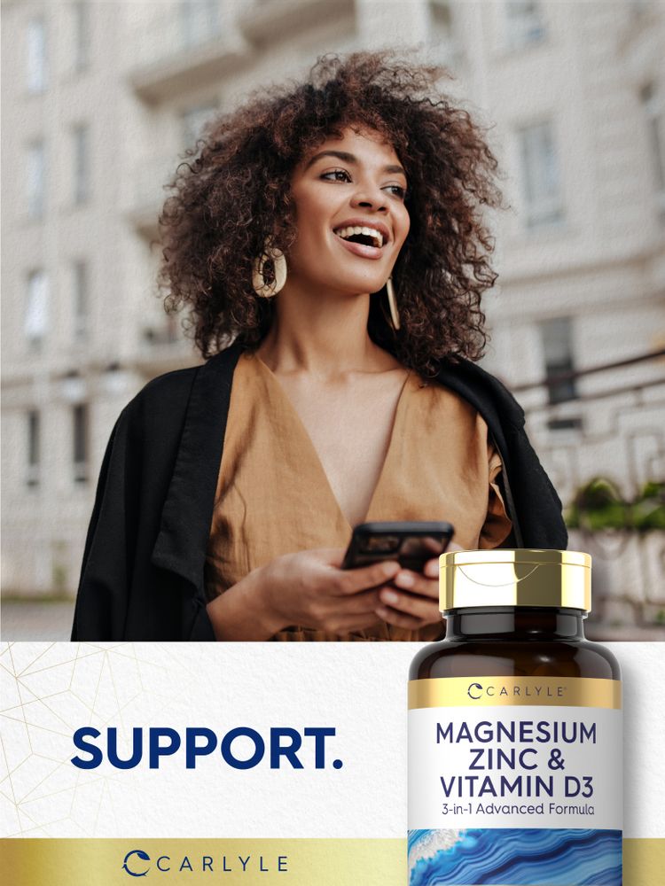 Magnesium Zinc and Vitamin D3 | 90 Capsules