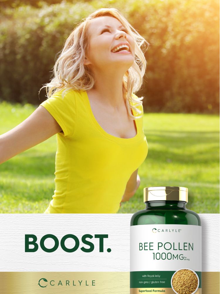 Bee Pollen 1000mg per serving | 200 Caplets