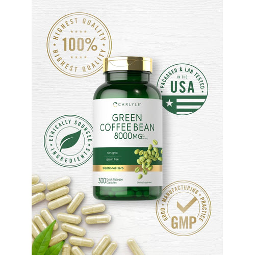View 6 Green Coffee Bean Extract | 300 Capsules