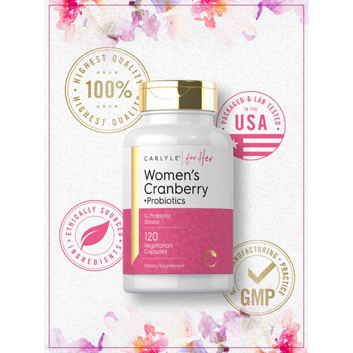 View 6 Cranberry Plus Probiotics | 120 Capsules