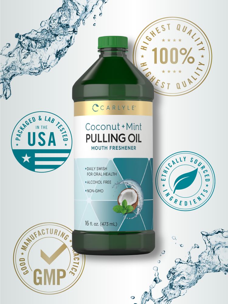 Olio per l'oil pulling | Confezione da 2 flaconi da 16oz