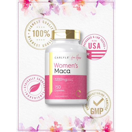 View 6 Maca Root for Women | 150 Capsules