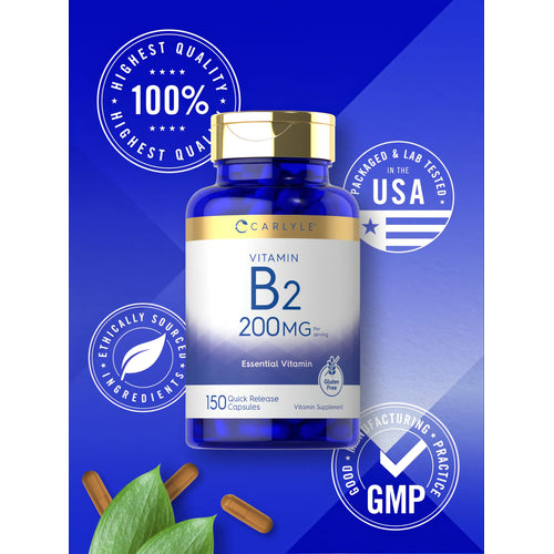 View 6 Vitamin B-2 200mg per serving | 150 Capsules