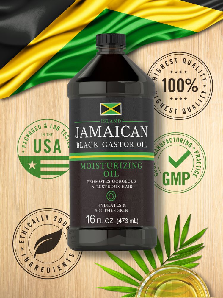 Óleo de Rícino Preto Jamaicano | 16oz Líquido