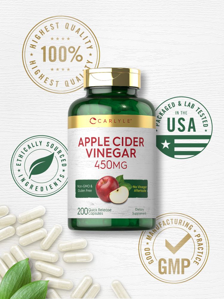 Apple Cider Vinegar 450mg | 200 Capsules