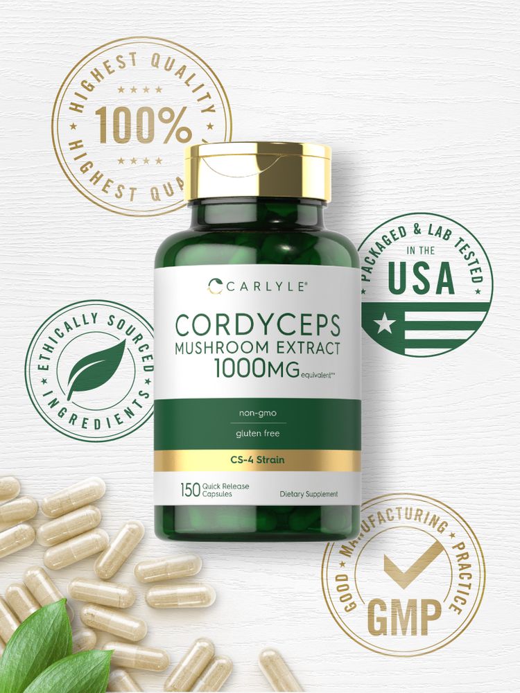 Champignon Cordyceps 1000mg | 150 Capsules