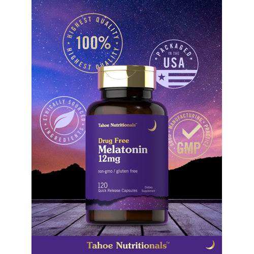 View 6 Melatonin 12mg | 120 Capsules