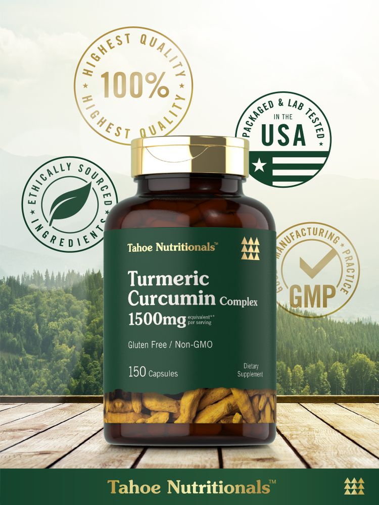 Turmeric Supplement 1500 mg | 150 Capsules