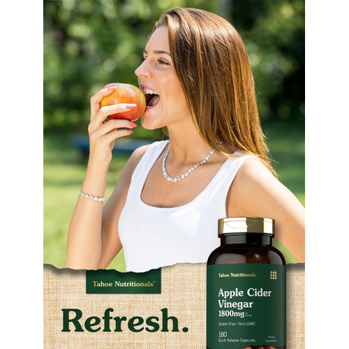 View 6 Vinagre de Sidra de Manzana 1800mg por porción | 180 Cápsulas