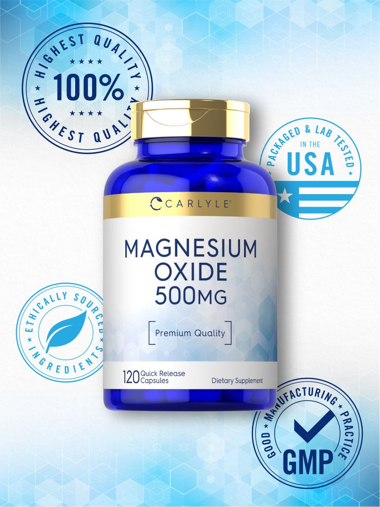 Óxido de Magnesio 500mg | 120 Cápsulas