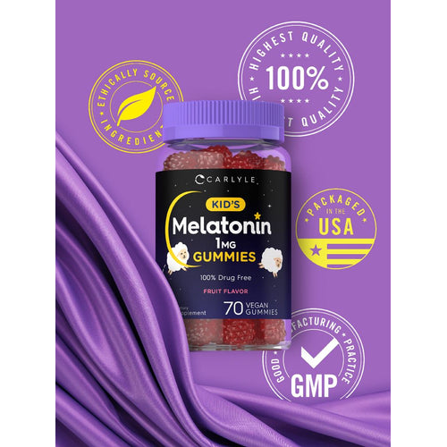 View 6 Melatonin 1mg für Kinder | 70 Gummibärchen