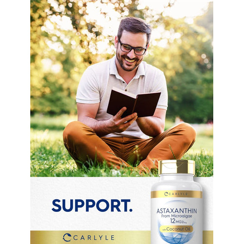View 6 Astaxanthin 12mg per serving with Coconut Oil | 120 Softgels