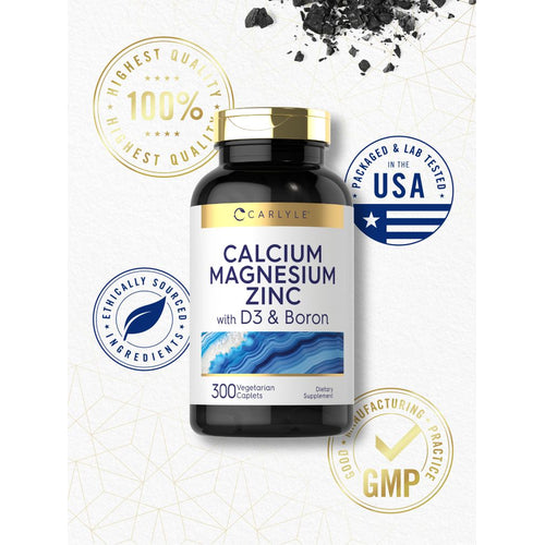 View 6 Calcio Magnesio Zinc con Vitamina D3 y Boro | 300 Cápsulas