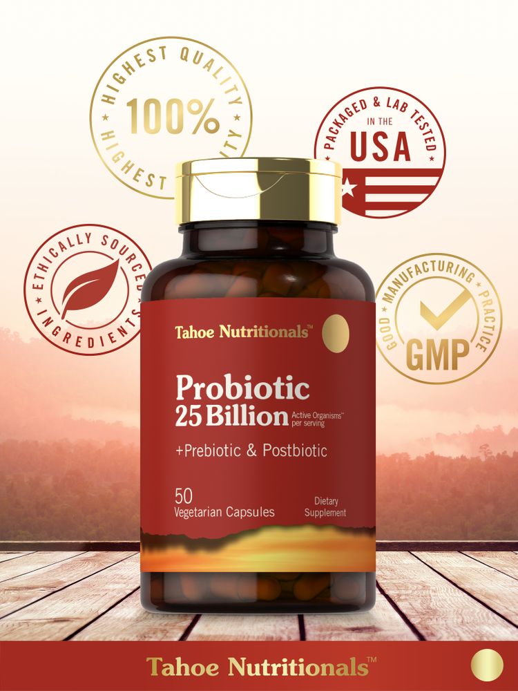 Prebiotic, Probiotic & Postbiotic 25 Billion CFU | 50 Capsules