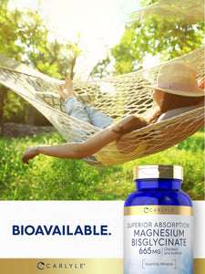 Magnesium Bisglycinate 665mg | 250 Capsules