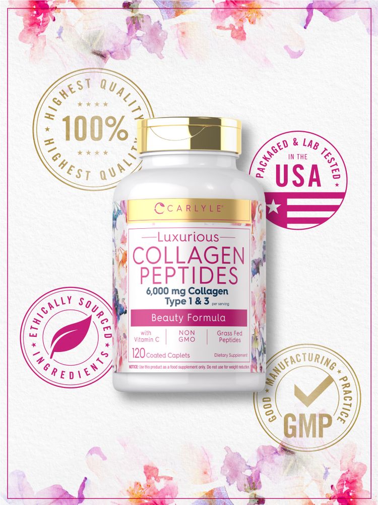 Collagen Peptides with Vitamin C | 120 Caplets