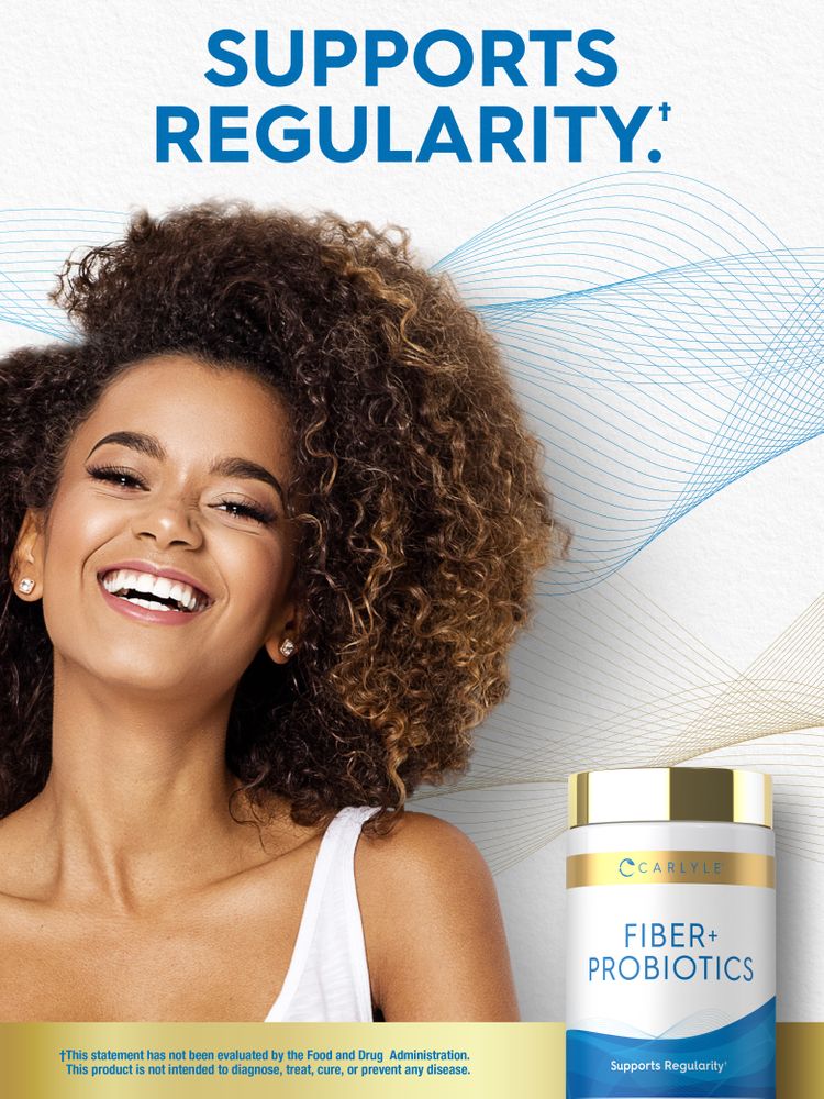 Fiber and Probiotic Supplement | 60 Capsules