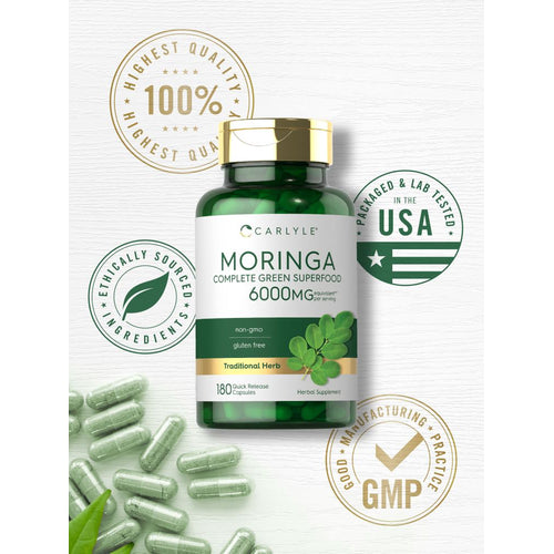 View 6 Moringa Oleifera | 180 Capsules