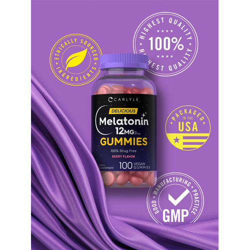 View 6 Melatonin 12mg per serving | 100 Gummies