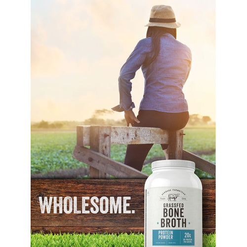 View 6 Grass Fed Bone Broth Protein Powder | 35.2oz Powder