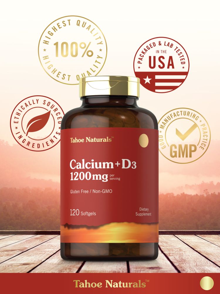 Calcium with Vitamin D | 120 Softgels