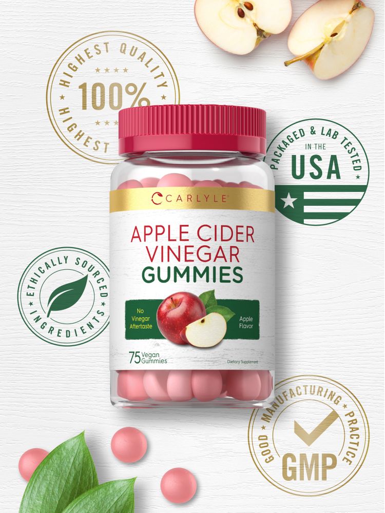 Apple Cider Vinegar 600mg per serving | 75 Gummies