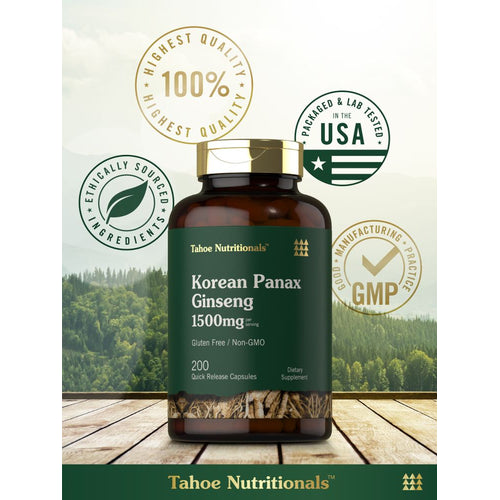 View 6 Korean Panax Ginseng Extract | 200 Capsules