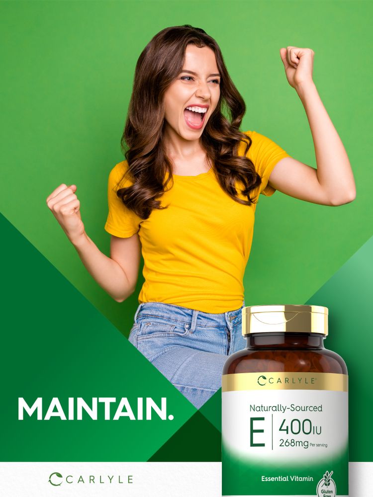 Vitamina E 400UI por porção | 250 Cápsulas Gelatinosas