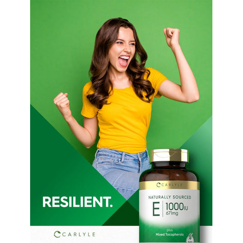 View 7 Vitamina E más Tocopheroles Mixtos 1000 UI | 120 Cápsulas Blandas